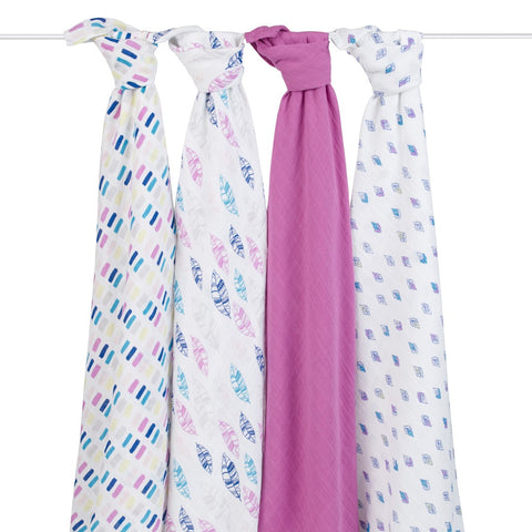 Aden + Anais Classic Swaddles - 4-Pack - PeppyParents.com
- 1