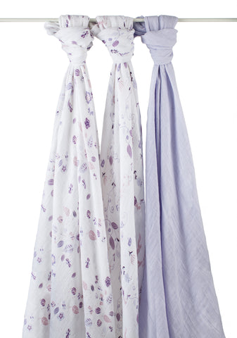 Aden + Anais Organic Swaddles - 3 Pack - PeppyParents.com
- 1