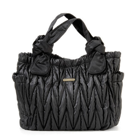 Timi and Leslie Marie Antoinette II Diaper Bag - Black Front View