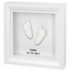 BabyArt Baby Handprint / Footprint 3D Sculpture Framed Keepsake - PeppyParents.com
