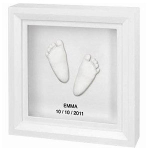 BabyArt Baby Handprint / Footprint 3D Sculpture Framed Keepsake - PeppyParents.com