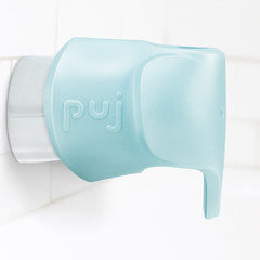 Puj Snug Bath Spout Safety Cover - Aqua Side View