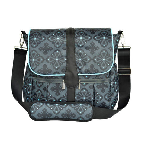 JJ Cole Backpack Diaper Bag - Blue Flare Front View