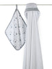 Aden + Anais Hooded Towel and Washcloth Set - PeppyParents.com
 - 1