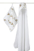 Aden + Anais Hooded Towel and Washcloth Set - PeppyParents.com
 - 3