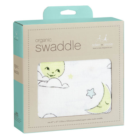 Aden + Anais Organic Swaddle Blanket - Sun + Moon Package
