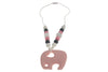 4babyNme Pink Elephant Teething Necklace