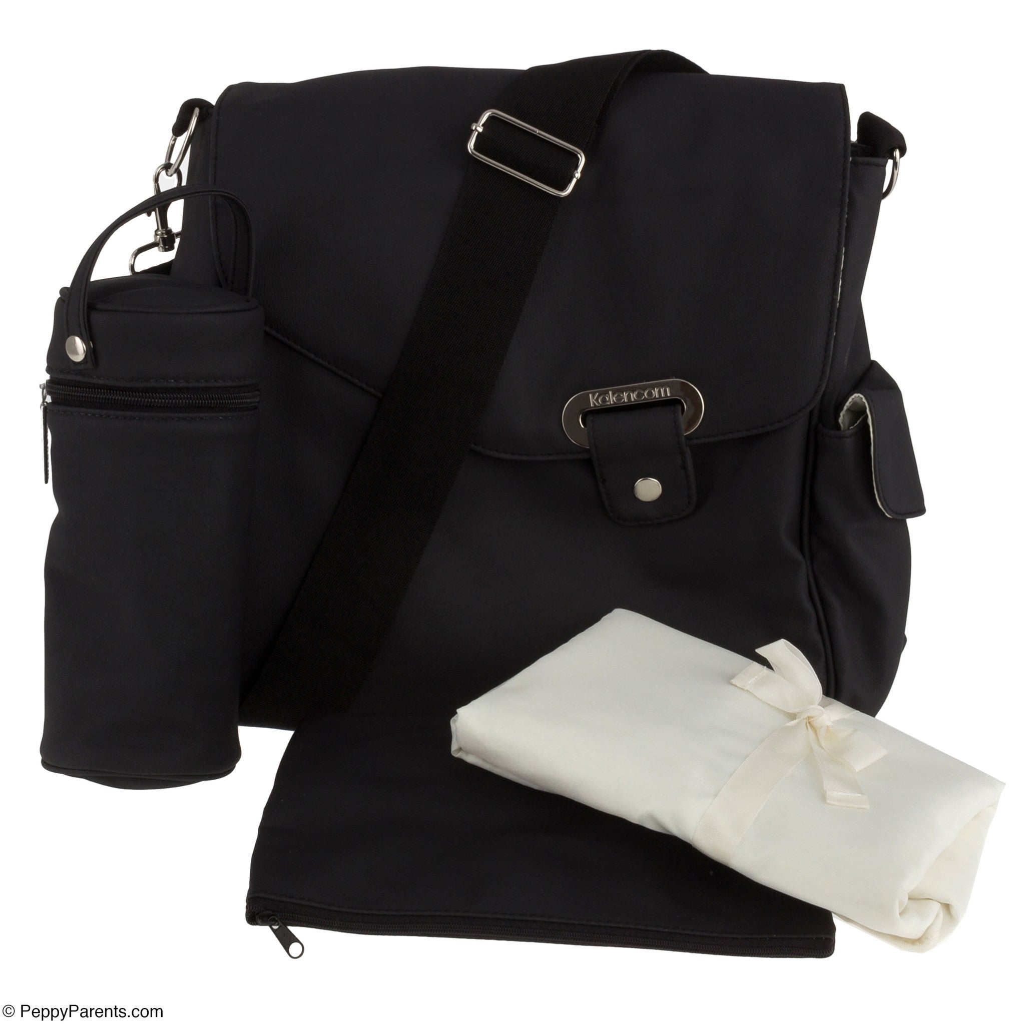 Classic Vegan Leather Shoulder Bag, Women Black Sparkling Handbags Bling  Chain Bag Medium Crossbody Bag
