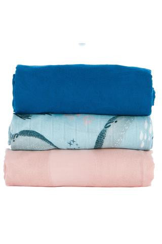 Tula Narwhal Blankets - 3 Pack