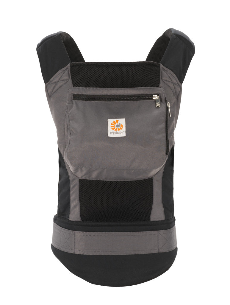 ergobaby stowaway carrier Ergobaby Performance Baby Carrier: Charcoal Black