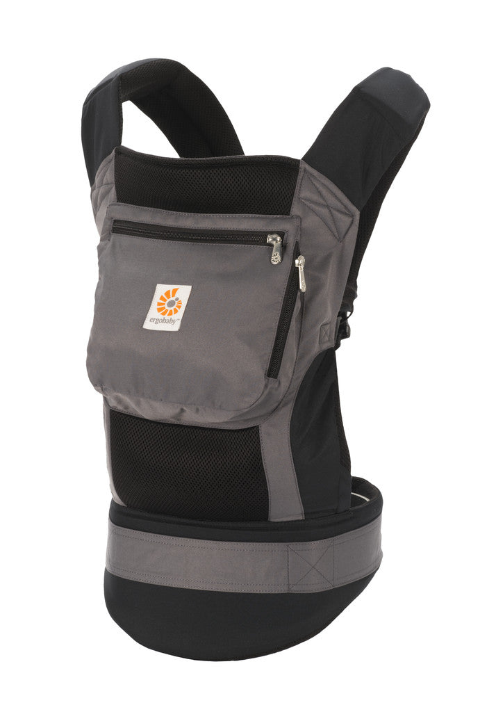 ergobaby performance hip carry Ergobaby Performance Baby Carrier: Charcoal Black